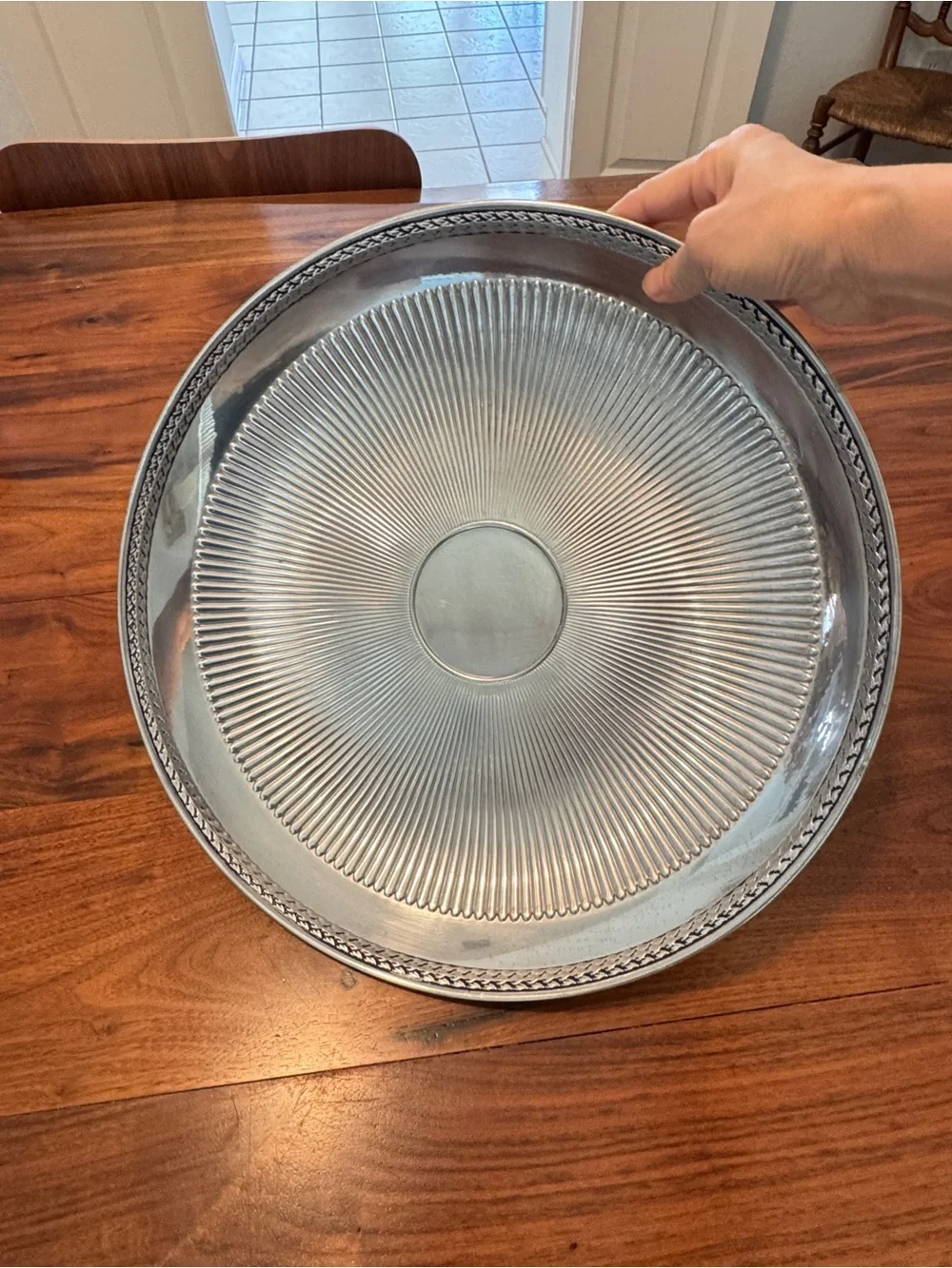 MCM Wedgwood Edme ~ Chip N' Dip - 14in Holloware Tray